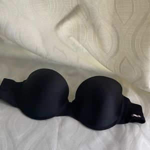 Black strapless Padded Bra 36C